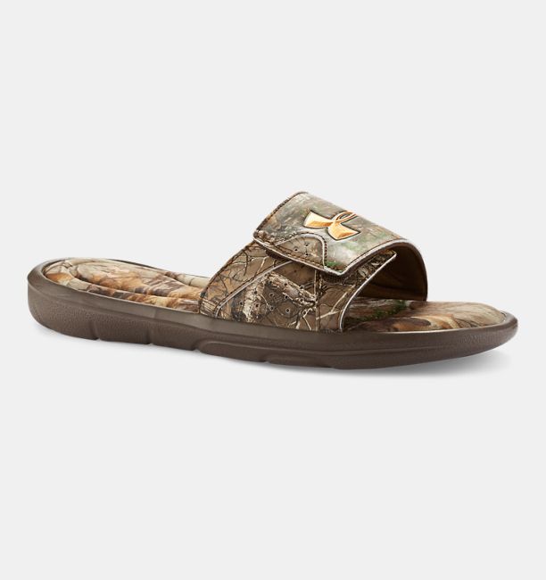 under armor camo slides