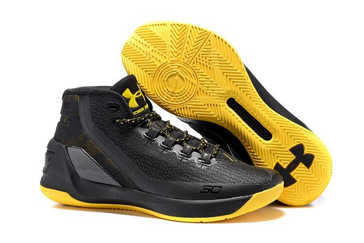 curry shoes black and yellow
